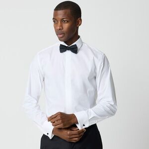 J.Crew Thompson tuxedo shirt White 15.5 15H 32 NWT Dress Black Tie Formal